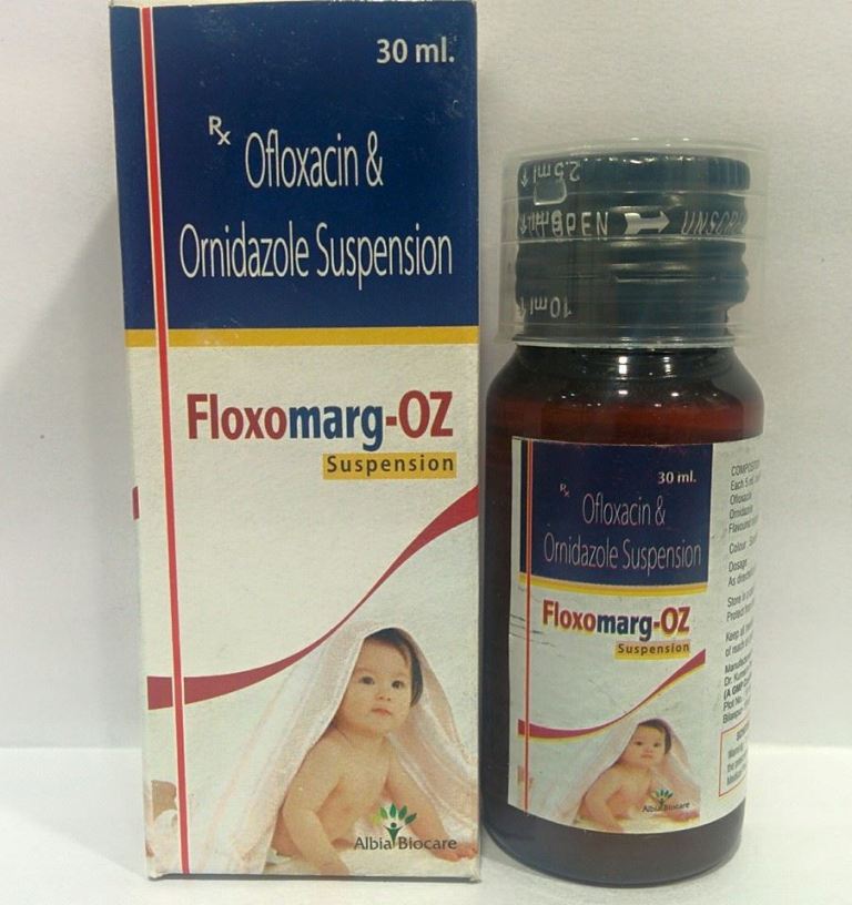 FLOXOMARG-OZ SUSP | Ofloxacin 50mg + Ornidazole 125mg (per 5 ml)